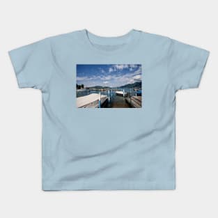 Iseo Town Marina, Italy Kids T-Shirt